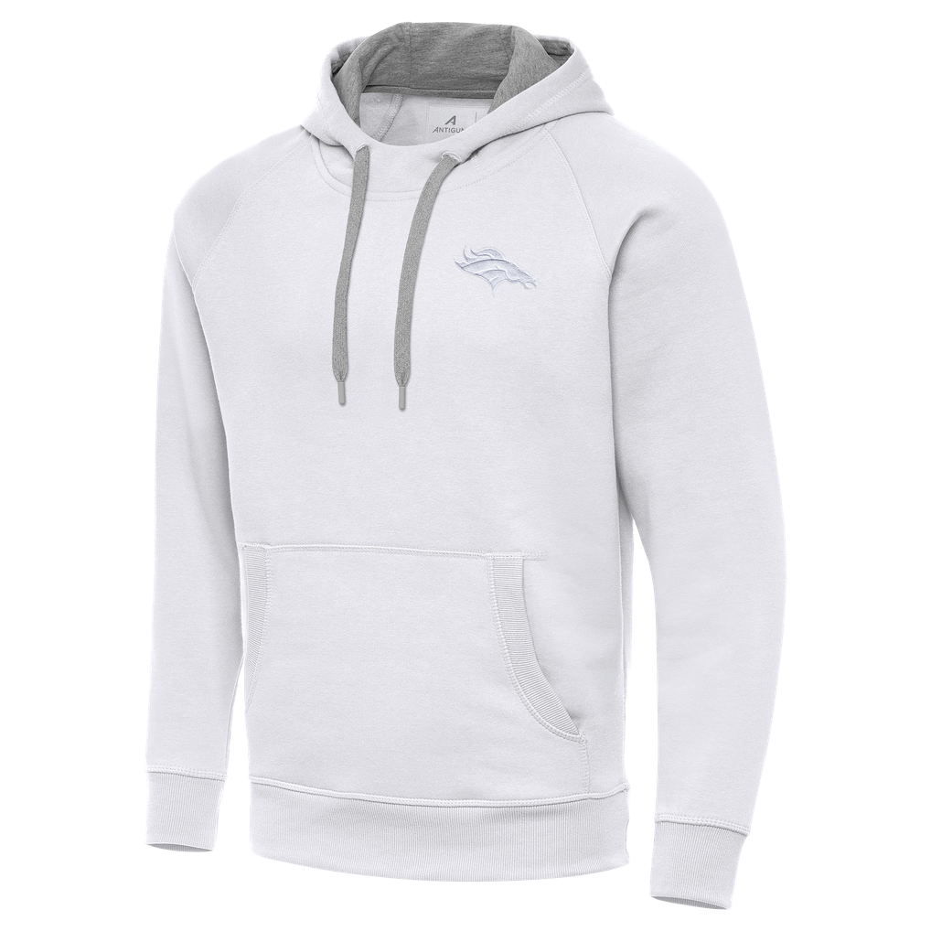 Denver Broncos Antigua Victory Pullover Hoodie - White